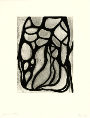 Etching, sugar lift aquatint, spit bite aquatint, and open bite etching on Hahne