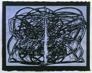 Woodcut on Japanese kochi paper