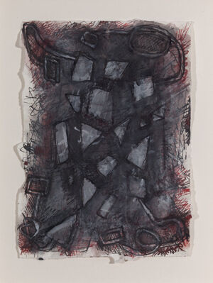 Gouache and ink on paper