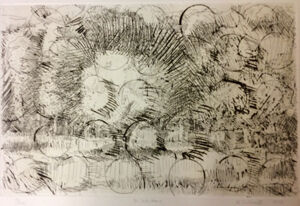 Tinted etching on paper