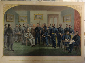 Hand colored lithograph on paper