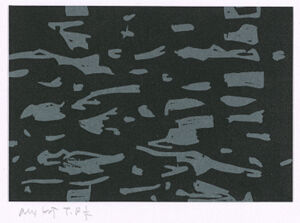 Woodblock, chine colle on paper