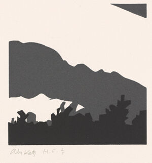 Linocut on paper
