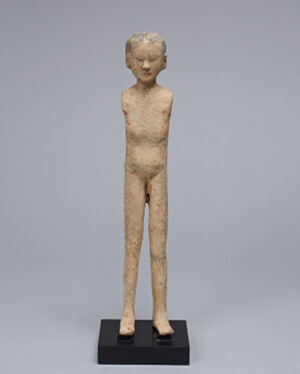 Earthenware with pigment