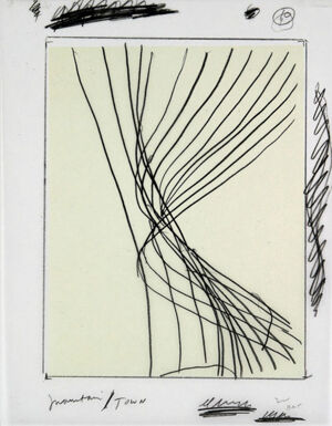 One of 42 lithographs with text by Ben Marcus  on Chartum Natural Translucent pa