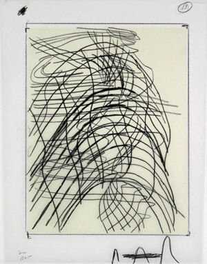 One of 42 lithographs with text by Ben Marcus  on Chartum Natural Translucent pa