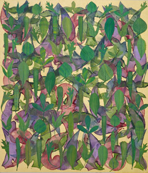 Mixed media on canvas