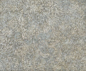 Oil and oil stick on linen