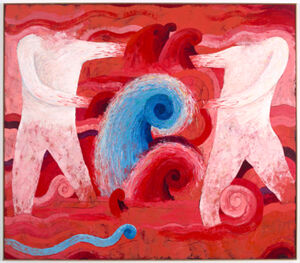 Oil and encaustic on canvas