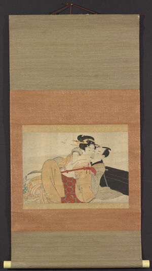 Woodblock print on silk