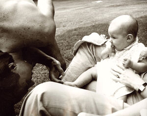 Black and white photograph on paper