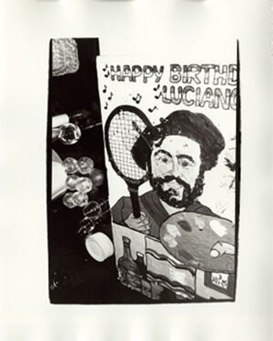 Black and white photograph on paper