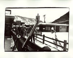 Black and white photograph on paper