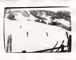 Black and white photograph on paper