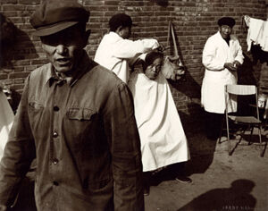 Black and white photograph on paper