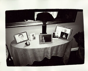 Black and white photograph on paper