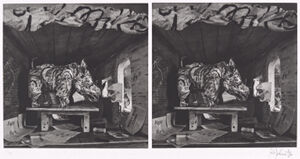 Stereoscopic photogravure on paper