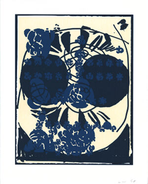 Relief printed in three colors on Somerset paper