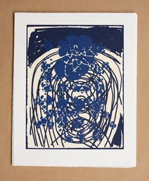 Relief printed in three colors on Somerset paper