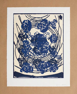 Relief printed in three colors on Somerset paper