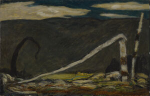 oil on paperboard