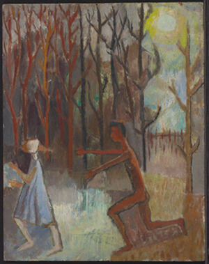 Oil on masonite