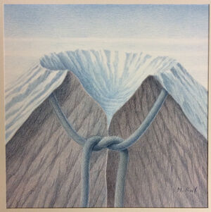 Colored pencil on paper