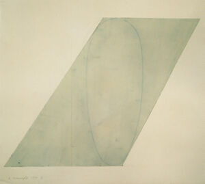 Acrylic and black pencil  on paper