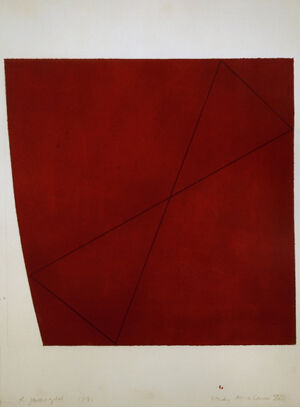 Acrylic and black pencil  on paper