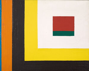 Acrylic on paper mounted on masonite