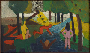 Oil on panel