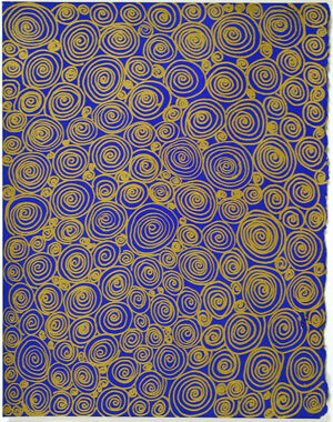 gouache and ink on paper