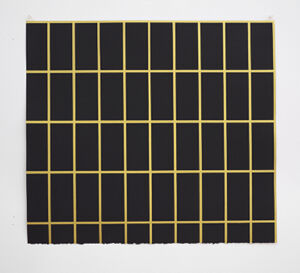 Kremer pigments and polyurethan on paper