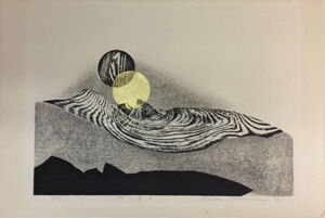 woodblock print on paper