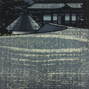 woodblock print on paper
