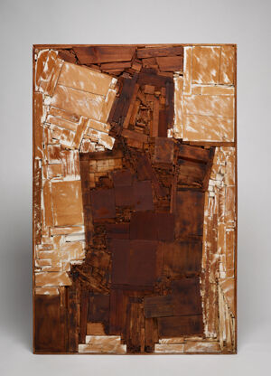 Stained and painted wood