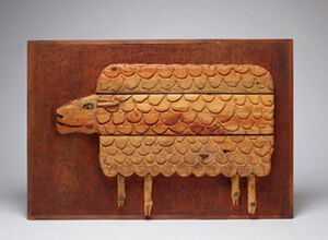 Stained and painted wood
