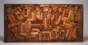 Raw and stained wood