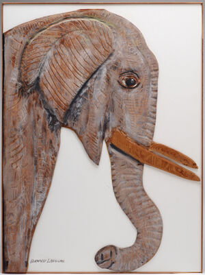 Painted wood on Formica