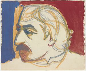 Oil and pastel on paper