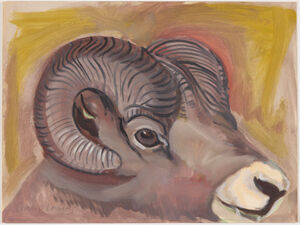 Oil and graphite on paper