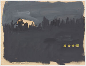 Oil on paper
