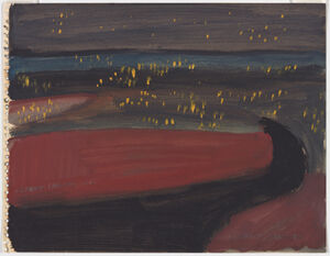 Oil on paper