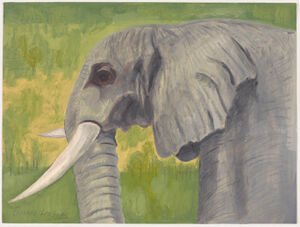 Oil on paper