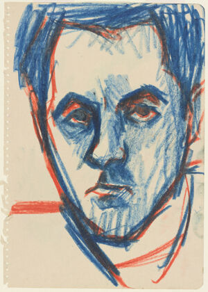 Oil pastel on paper