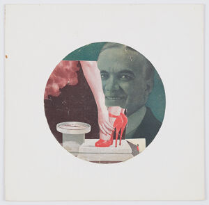 collage  on cardboard