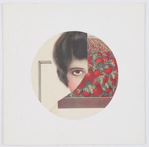 collage  on cardboard