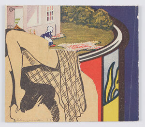collage  on cardboard