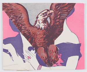 collage on cardboard