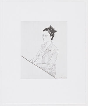 Etchings in black ink on paper